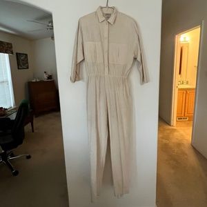 Vintage 1990’s Silk Jumpsuit, Naturelle by George Georgiou, XS